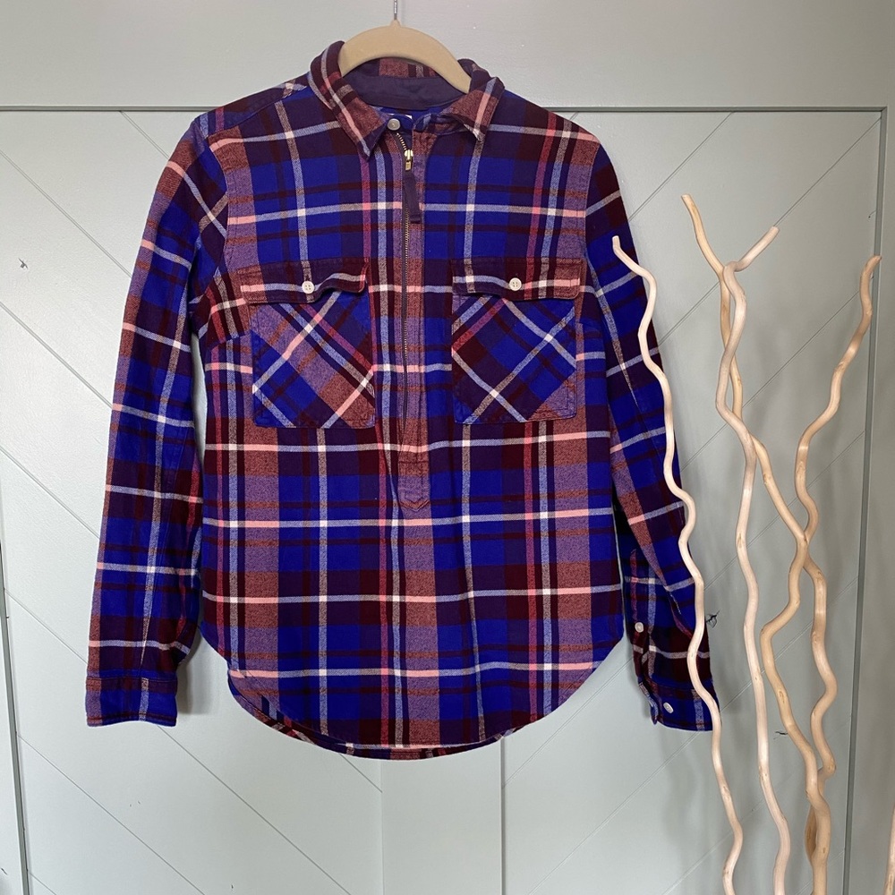 J Crew flannel top